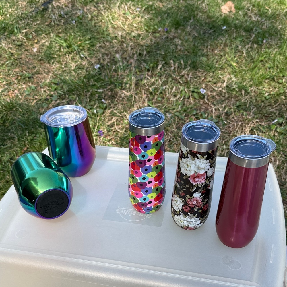 Oggi & Manna insulated wine & champagne tumblers